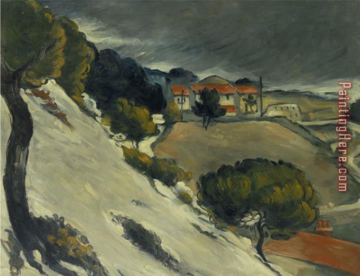Paul Cezanne First Snow Near L Estaque 1870